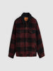 Levi's® Type III Relaxed Fit Sherpa Trucker Jacket Jerome Plaid/Wine - AW26