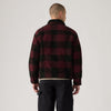 Levi's® Type III Relaxed Fit Sherpa Trucker Jacket Jerome Plaid/Wine - AW26