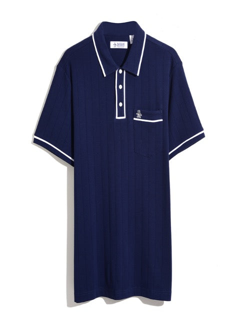 Original Penguin® Drop Needle Polo Shirt/Dress Blues - New AW23