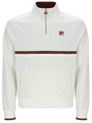 Fila® ROLANDO 1/4 Zip Neck Sweat Top/Gardenia - SS26