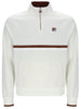 Fila® ROLANDO 1/4 Zip Neck Sweat Top/Gardenia - SS26