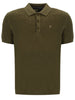 FILA® GOLD SANDER Textured Knitted Polo Shirt/Dark Olive - New AW25