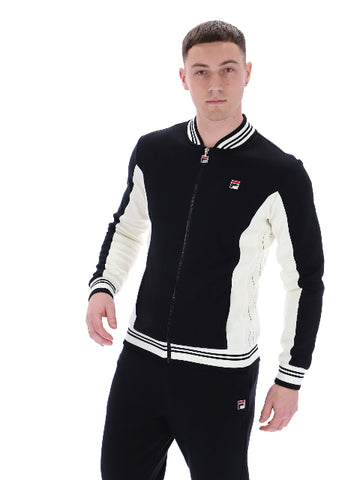 Fila® SETTANTA Track Jacket/Black/Gardenia - New SS25