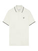 Lyle & Scott Premium Vintage Flatback Pique Tipped Polo Shirt/Antarctic - New AW23