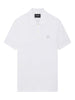 Lyle & Scott Tonal Eagle Polo Shirt/White - CORE SS24