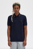 Fred Perry Twin Tipped Shirt/Navy/Nutflake - New SS23