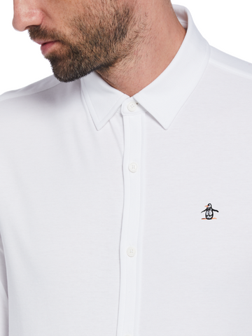 Original Penguin® Archive Jersey Shirt/Bright White - New AW23