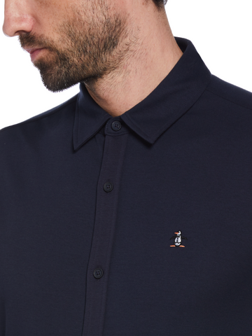 Original Penguin® Archive Jersey Shirt/Dark Sapphire - New AW23