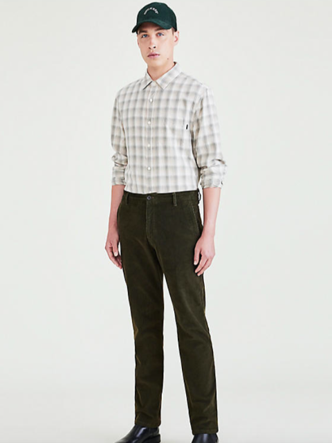 Dockers® Slim Fit Original Chino Corduroy Pants/Forest - New AW23
