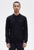 Fred Perry Long Sleeve Knitted Shirt/Navy - New AW23