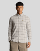 Lyle & Scott Windowpane Brushed Shirt/Light Mist - W23 SALE