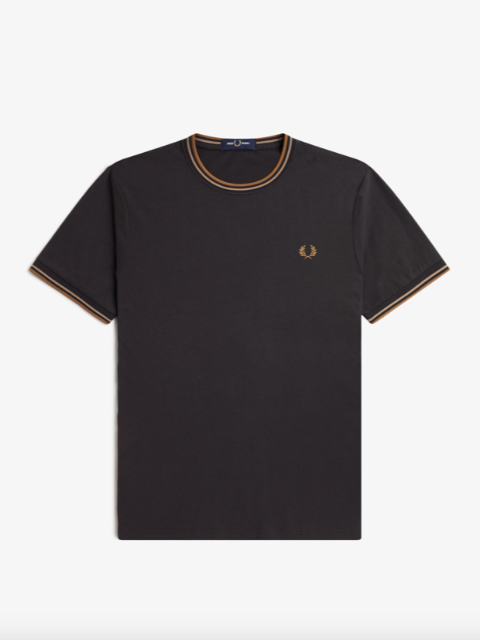 Fred Perry Twin Tipped T-Shirt/Anchor Grey/Warmstone - New SS24