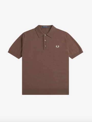 Fred Perry Classic Knitted Shirt/Carrington Brick - New SS24