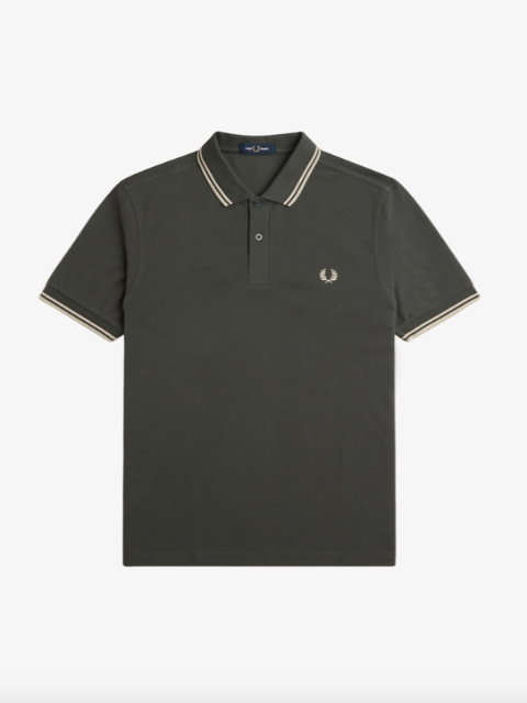 Fred Perry Twin Tipped Shirt/Field Green U98 - New SS24