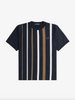 Fred Perry Gradient Stripe T-Shirt/Navy - New SS24