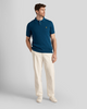 Lyle & Scott Golden Cable Knitted Polo Shirt/Apres Navy - New S24