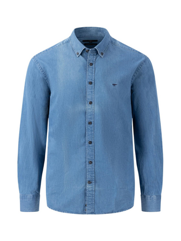 FYNCH HATTON® Denim Shirt/Crystal Blue - New SS24