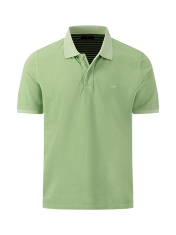 FYNCH HATTON® Casual Fit Polo Shirt/Washed Soft Green - New SS24