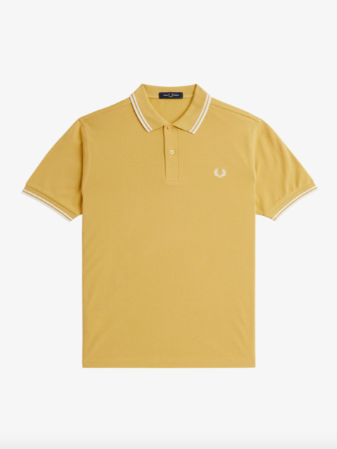 Fred Perry Twin Tipped Shirt/Honeycomb/Ecru - New AW24 - J&B