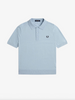 Fred Perry Cotton Knitted Polo Shirt/Light Smoke - New SS25