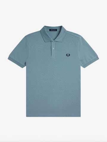 Fred Perry One Colour Shirt/Stockport Blue - New AW25