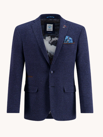 A FISH NAMED FRED PIQUE BLAZER STRUCTURE/NAVY - NEW AW25