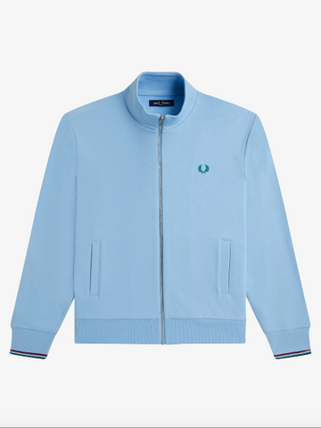 Fred Perry Zip Through Sweat Shirt/Track Blue - New AW25