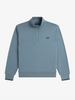 Fred Perry Half Zip Sweat Shirt/Stockport Blue - New AW25