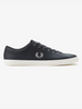 Fred Perry Baseline Leather Tennis Shoes/Anchor Grey - New AW25