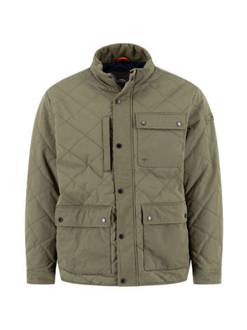 FYNCH HATTON® Quilted Field Jacket/Dusty Olive - New AW25