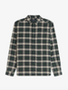 Fred Perry Brushed Twill Tartan Shirt/Court Green - New W25