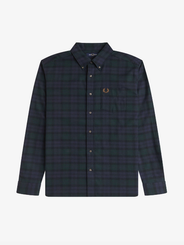 Fred Perry Brushed Blackwatch Tartan Brushed Shirt/Blackwatch Tartan - New W25