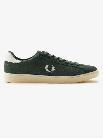 Fred Perry Spencer Suede Trainers/Court Green - New W25