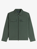 Fred Perry Zip Thru Overshirt/Court Green - New W25
