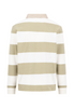 FYNCH HATTON® Striped Rugby Top/New Off White - SS26