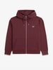 Fred Perry Hooded Zip Through Sweatshirt/Oxblood - SS26
