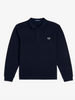 Fred Perry One Colour L/S Shirt/Navy - SS26 SALE
