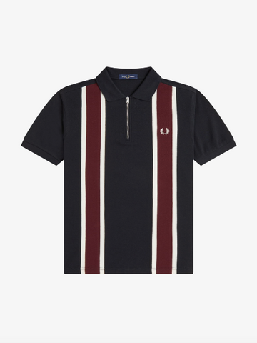 Fred Perry Tramline Polo Shirt/Black - SS26
