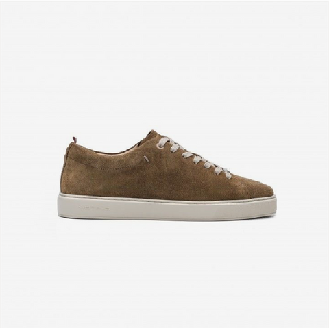 Ambitious Lewis Minimal Suede Sneaker/Tobacco - SS26