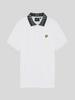 Lyle & Scott Tartan Collar Polo Shirt/White - SS26