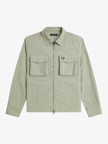 Fred Perry Ripstop Pocket Overshirt/Seagrass - SS26
