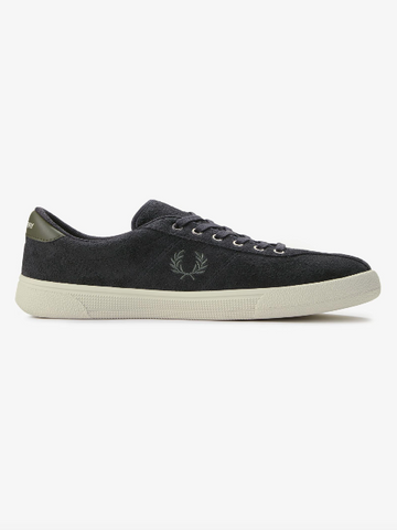 Fred Perry Suede Tennis Shoes Trainers/Anchor Grey - SS26