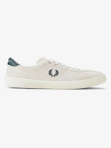Fred Perry Suede Tennis Shoes Trainers/Ecru - SS26
