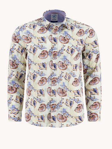 A FISH NAMED FRED AQUA ART PRINT SHIRT - SS26