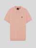Lyle & Scott Cotton Knitted Polo Shirt/Grapefruit - SS26