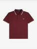 Fred Perry The Twin Tipped Shirt/Maroon/White/Ice - SS26