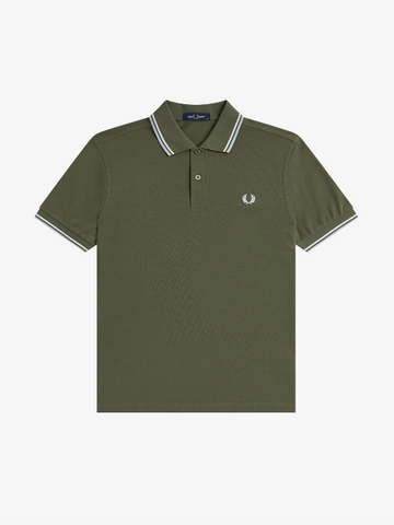 Fred Perry Twin Tipped Shirt/Laurel Wreath Green - SS26