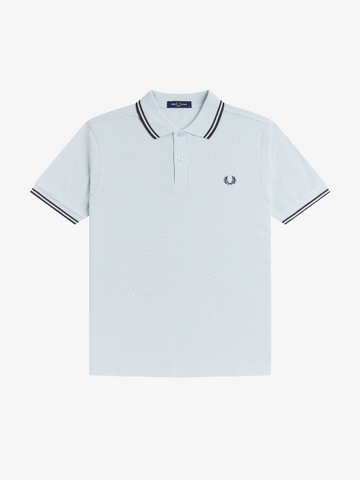 Fred Perry Twin Tipped Shirt/Light Ice - SS26