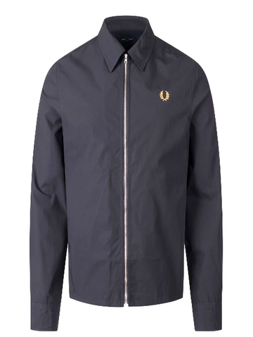 Fred Perry Poplin Overshirt/Black - SS26