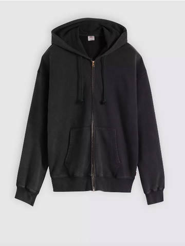 Levi's® Hayes Boxy Full Zip Sweatshirt/Grunge Wash Black - SS26